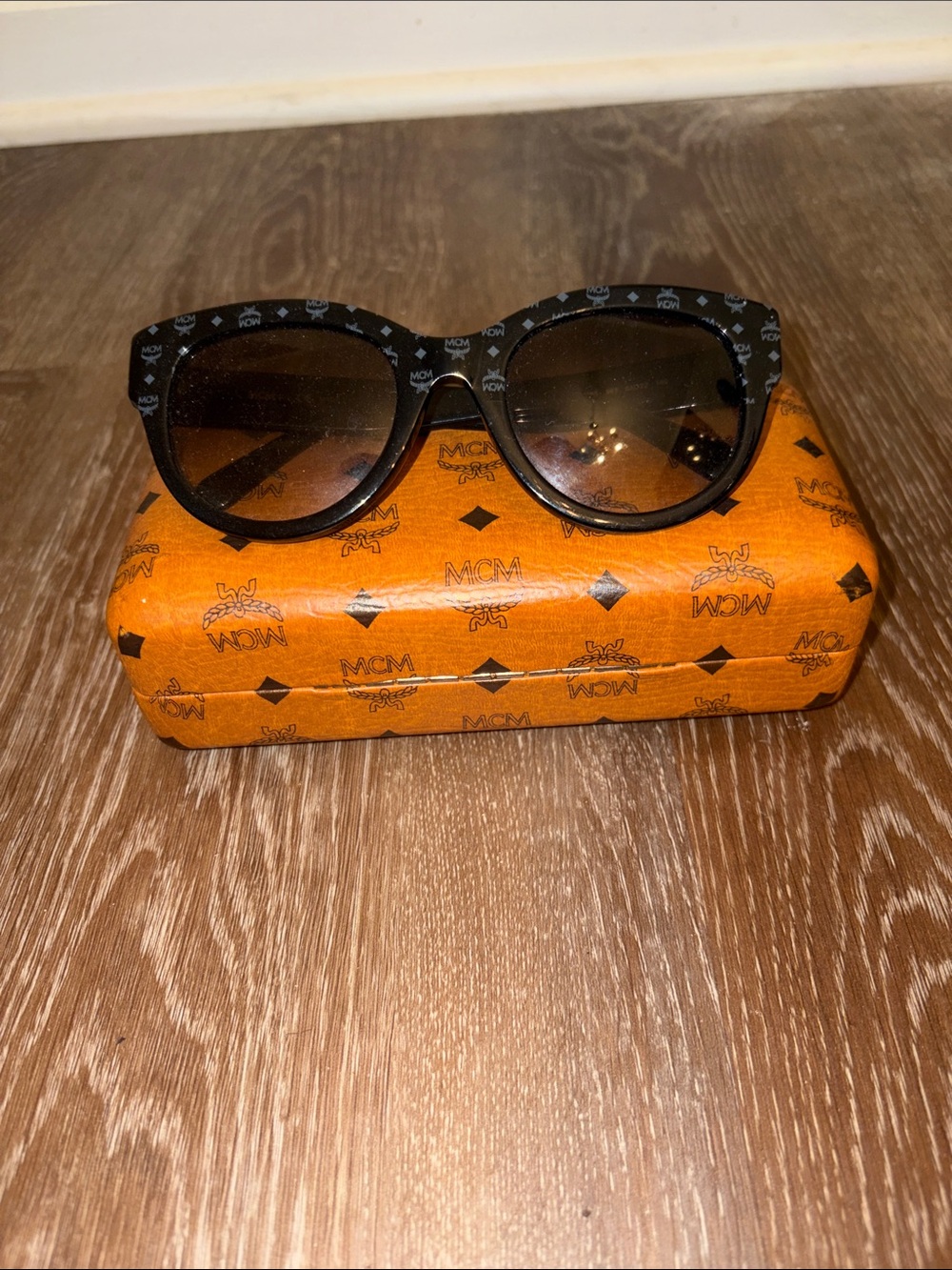 MCM Sunglasses Black & Orange Like New